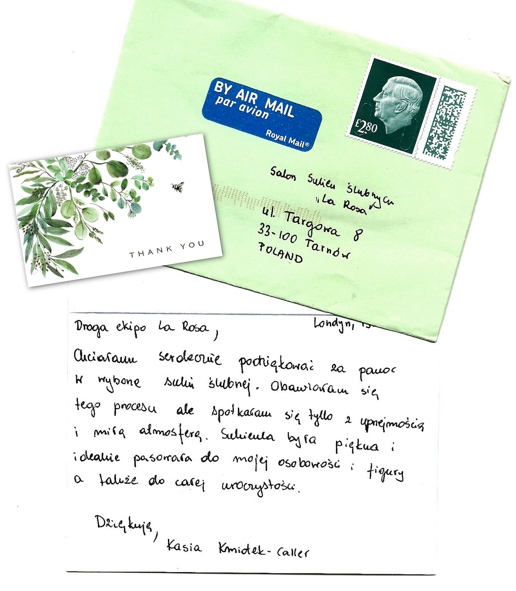 Skan nkarty Thank you od klientki